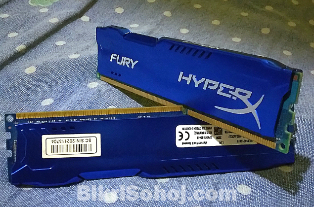 HyperX FURY 4GB DDR3 1600MHz 2x RAM